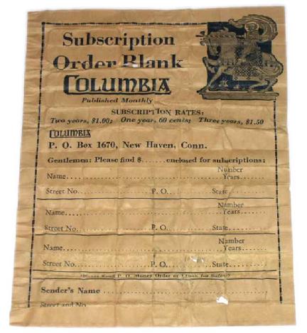 Knights of Columbus order form