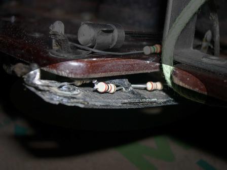 AK35 grid bias resistor with repair