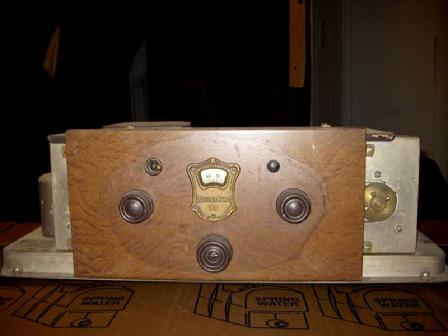 Radio chassis removed from cabinet