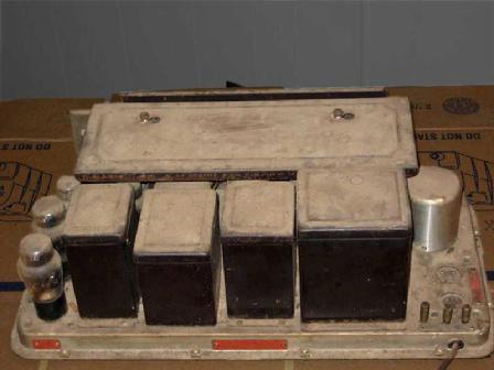 Radio chassis dust and dirt rear view